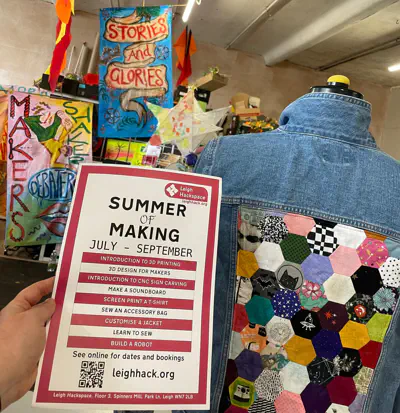 Leigh Hackspace Summer of Making Flyer